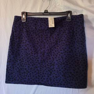 American Eagle Leopard Print Mini Skirt
